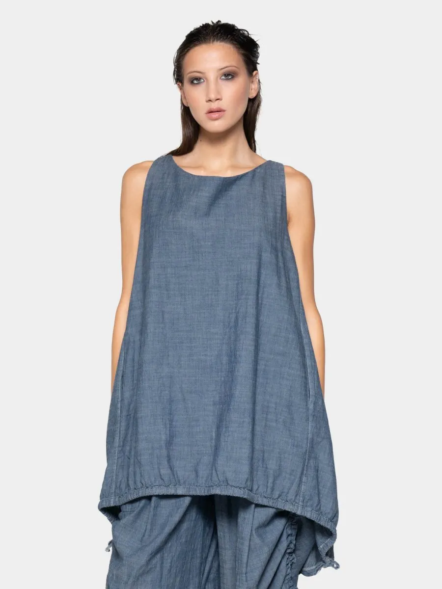 Hi Lo Drawstring Hem Tunic