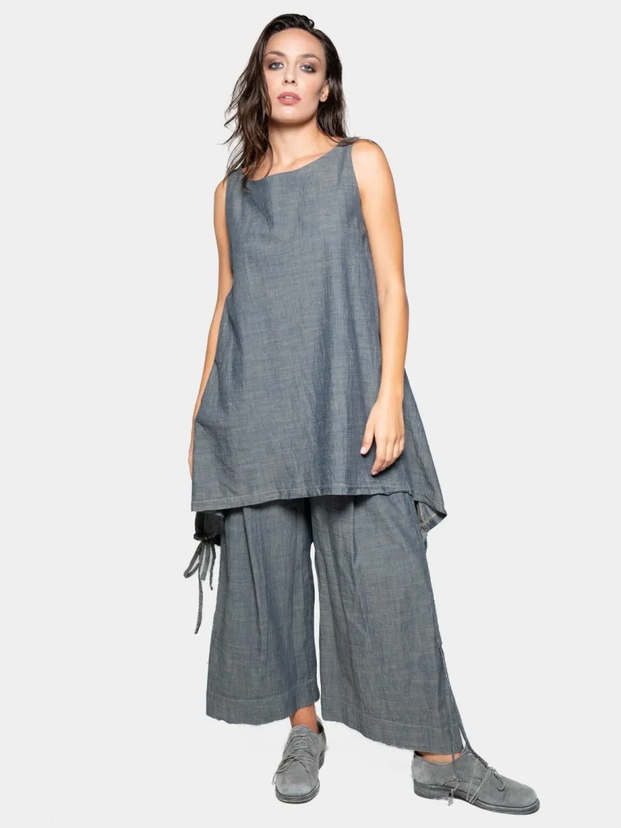 Hi Lo Drawstring Hem Tunic