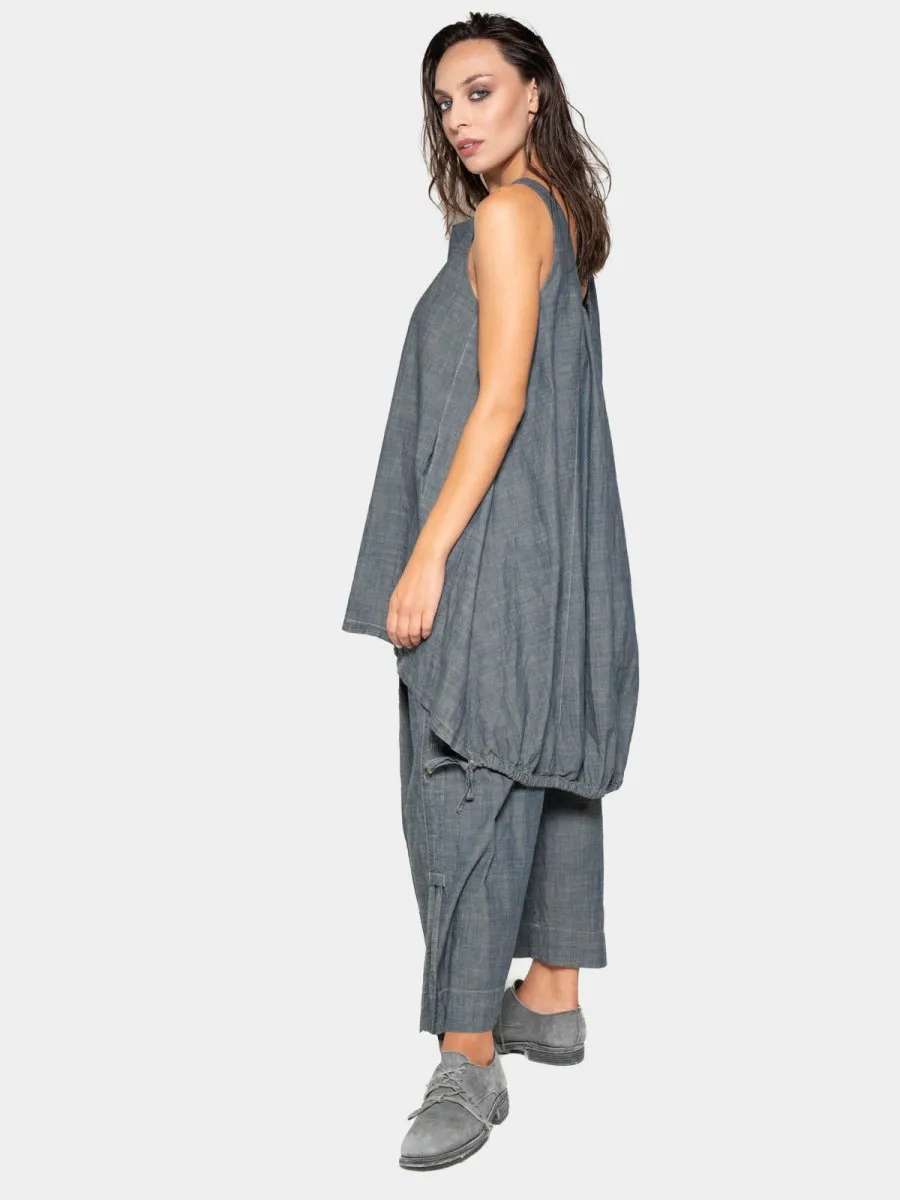 Hi Lo Drawstring Hem Tunic