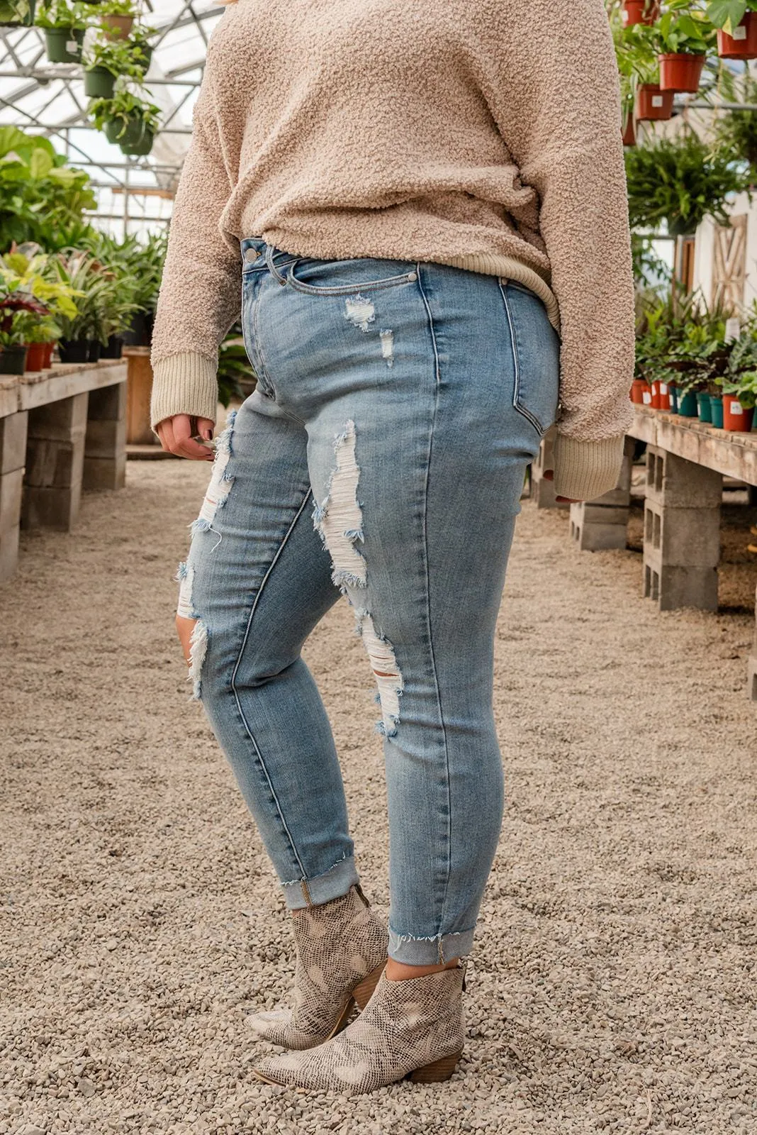 Hometown Girl Distressed Jeans