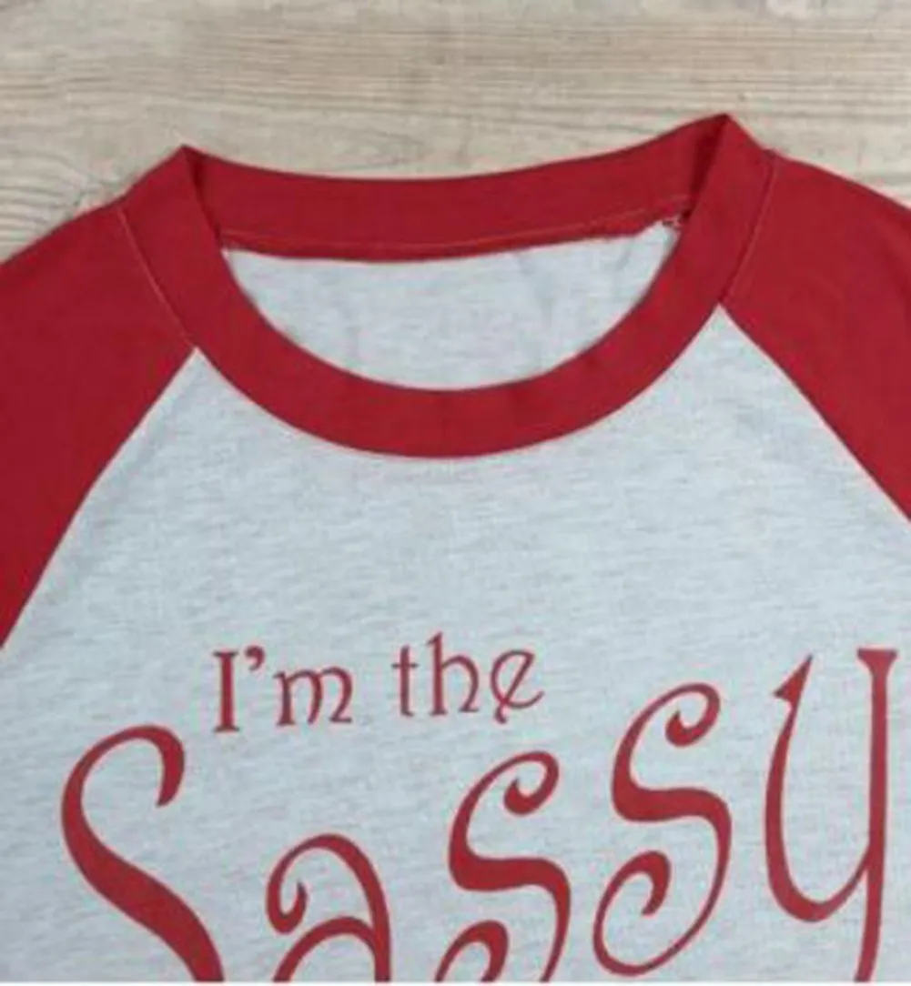 I'm The Sassy Elf Raglan Tee