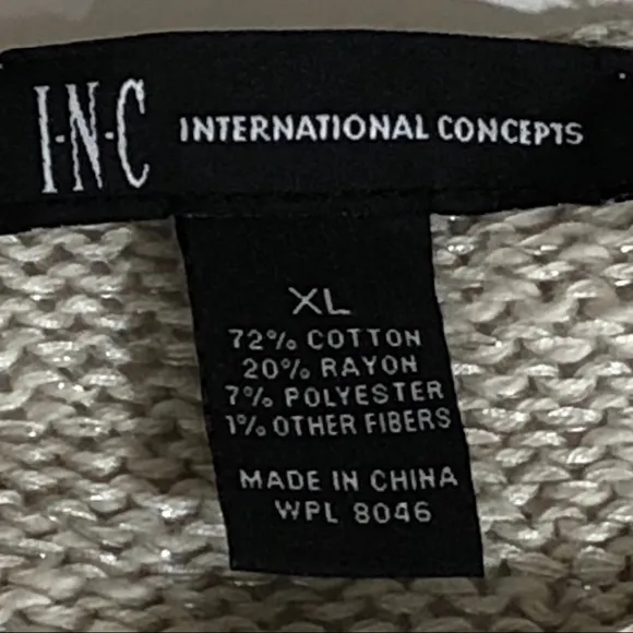 Inc Colorblock Asymmetric Sweater XL