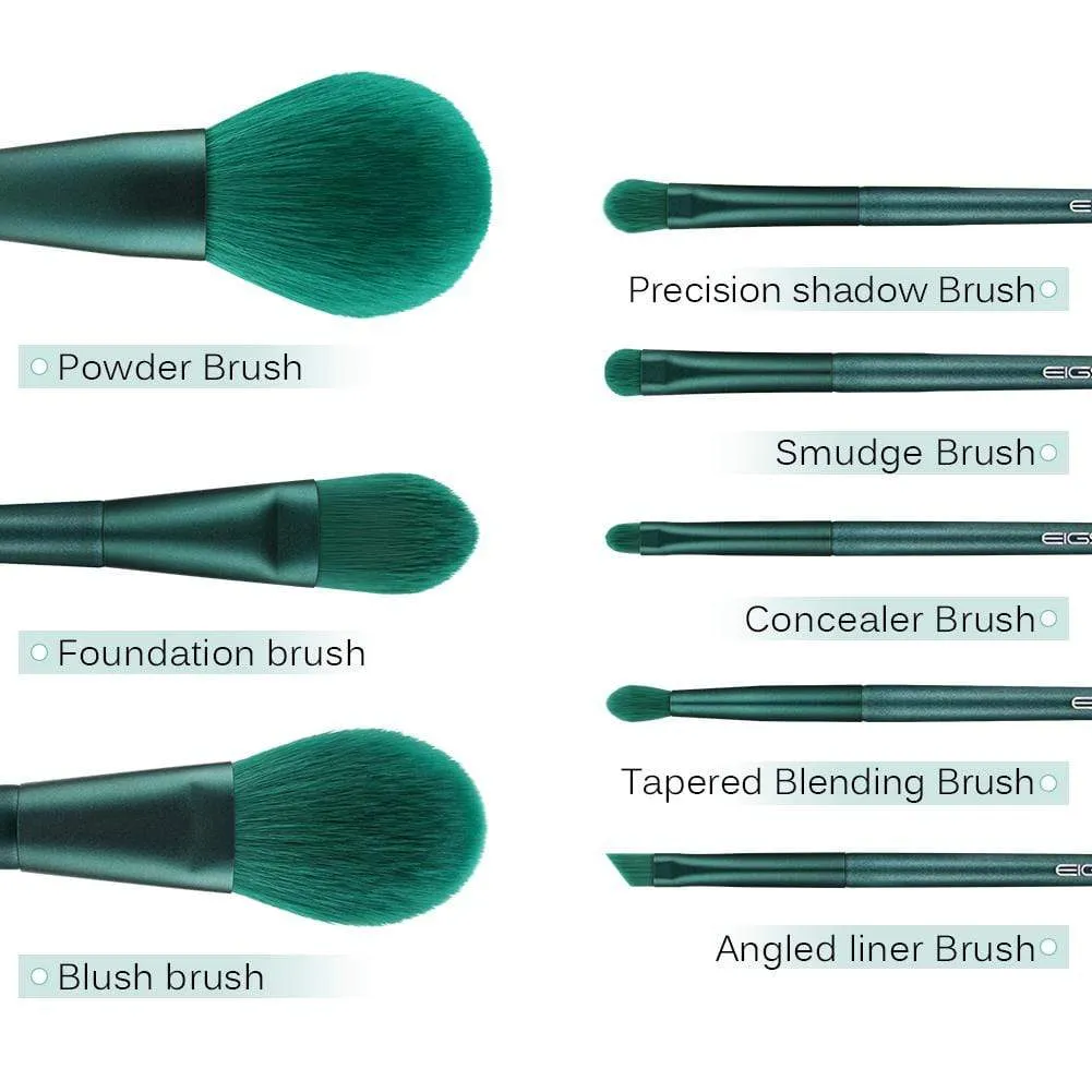 JADE SERIES - 8 PCS JADE GREEN BRUSH KIT WITH BOX