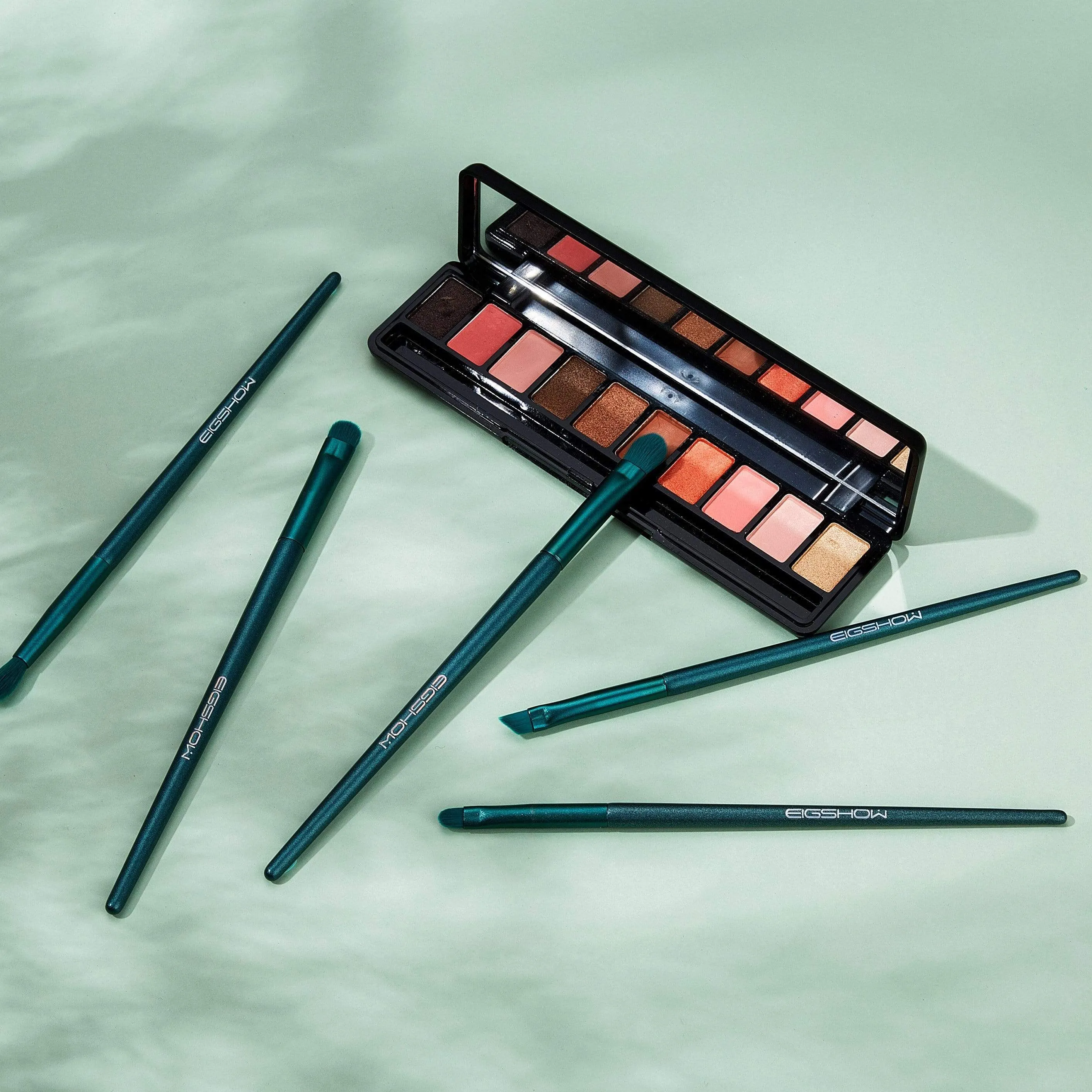 JADE SERIES - 8 PCS JADE GREEN BRUSH KIT WITH BOX
