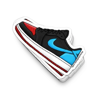 Jordan 1 Low "UNC to CHI" Sneaker Sticker