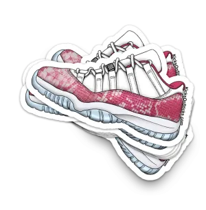 Jordan 11 Low "Snake Pink" Sneaker Sticker