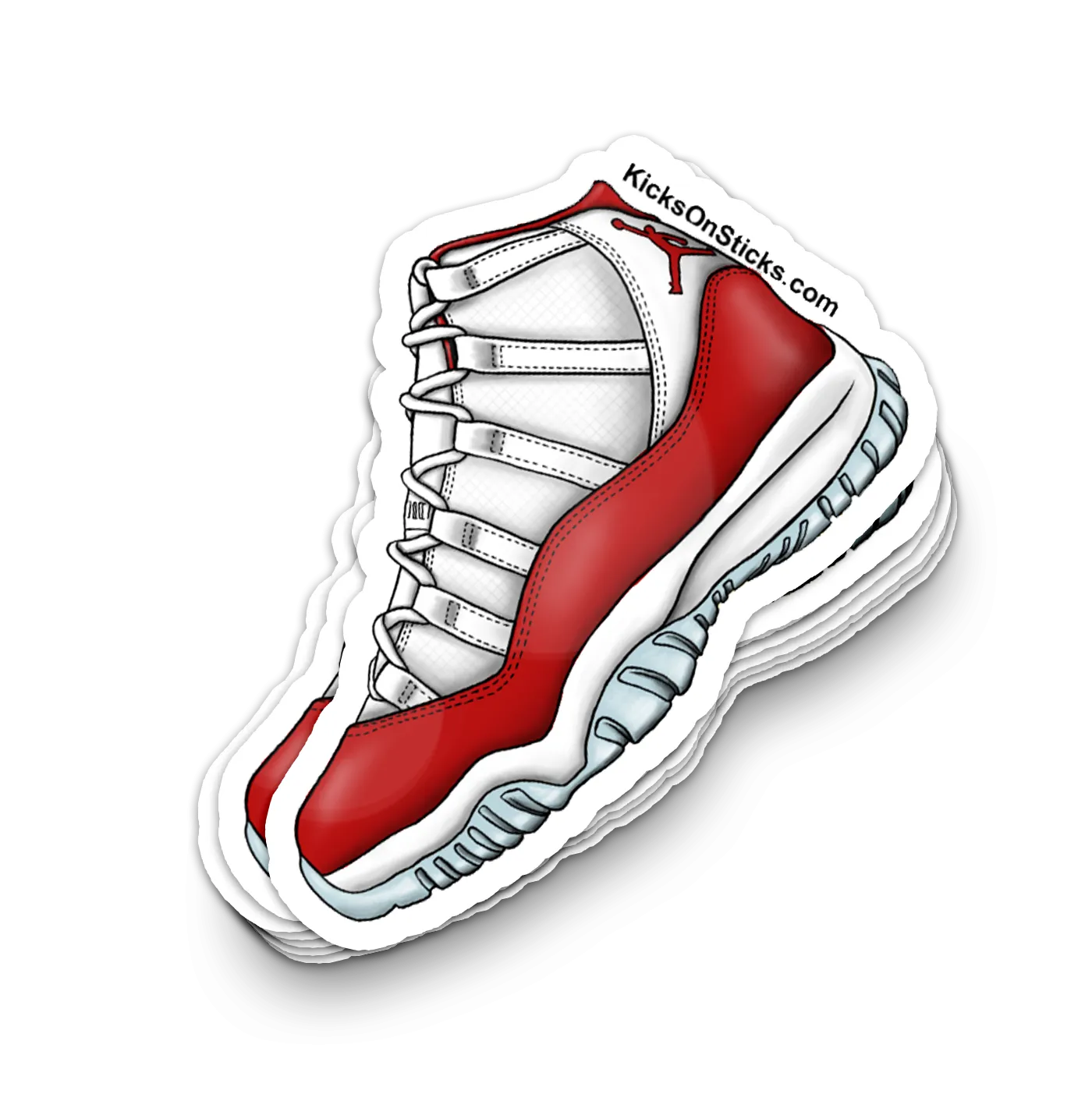 Jordan 11 "Cherry" Sneaker Sticker