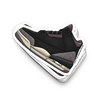 Jordan 3 "A Ma Maniere Black" Sneaker Sticker