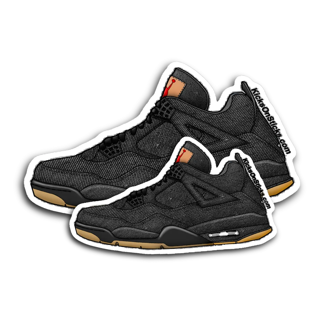 Jordan 4 "Levi Black" Sneaker Sticker