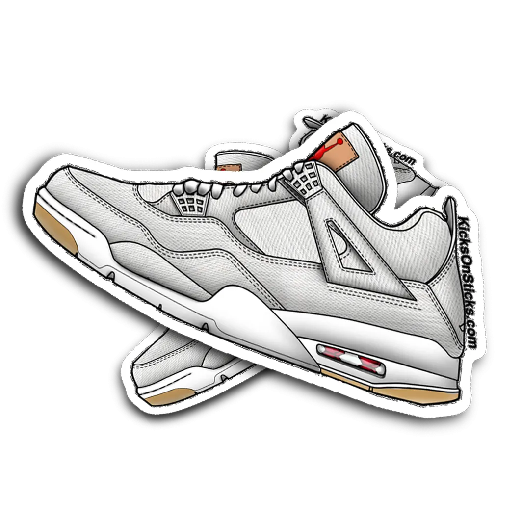 Jordan 4 "Levi White" Sneaker Sticker