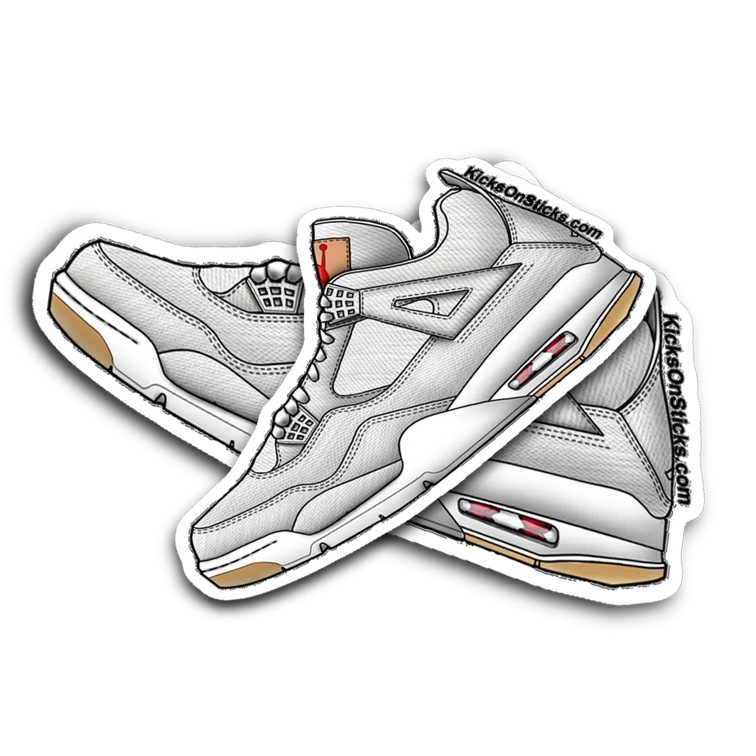 Jordan 4 "Levi White" Sneaker Sticker