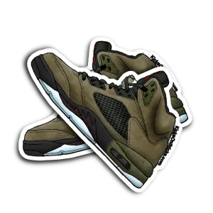 Jordan 5 "Fear" Sneaker Sticker