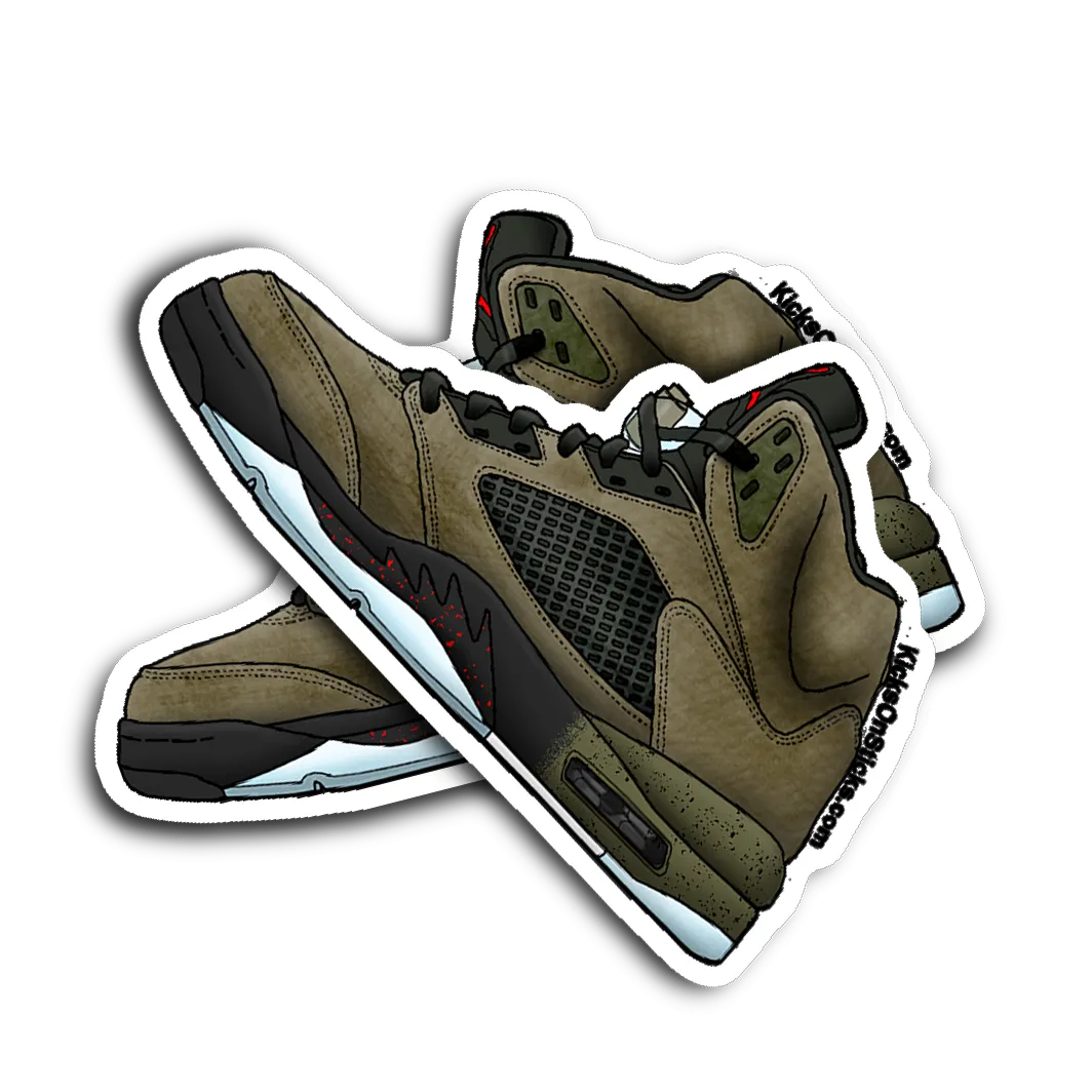 Jordan 5 "Fear" Sneaker Sticker