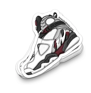 Jordan 8 "Burgundy" Sneaker Sticker