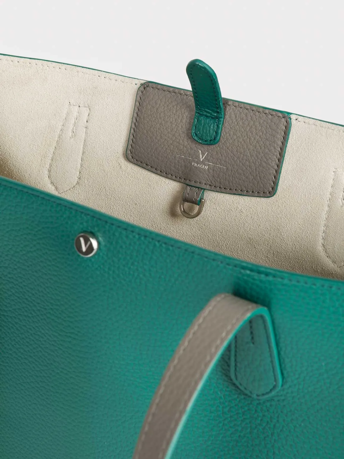 Julia Tote Bag, Emerald Green