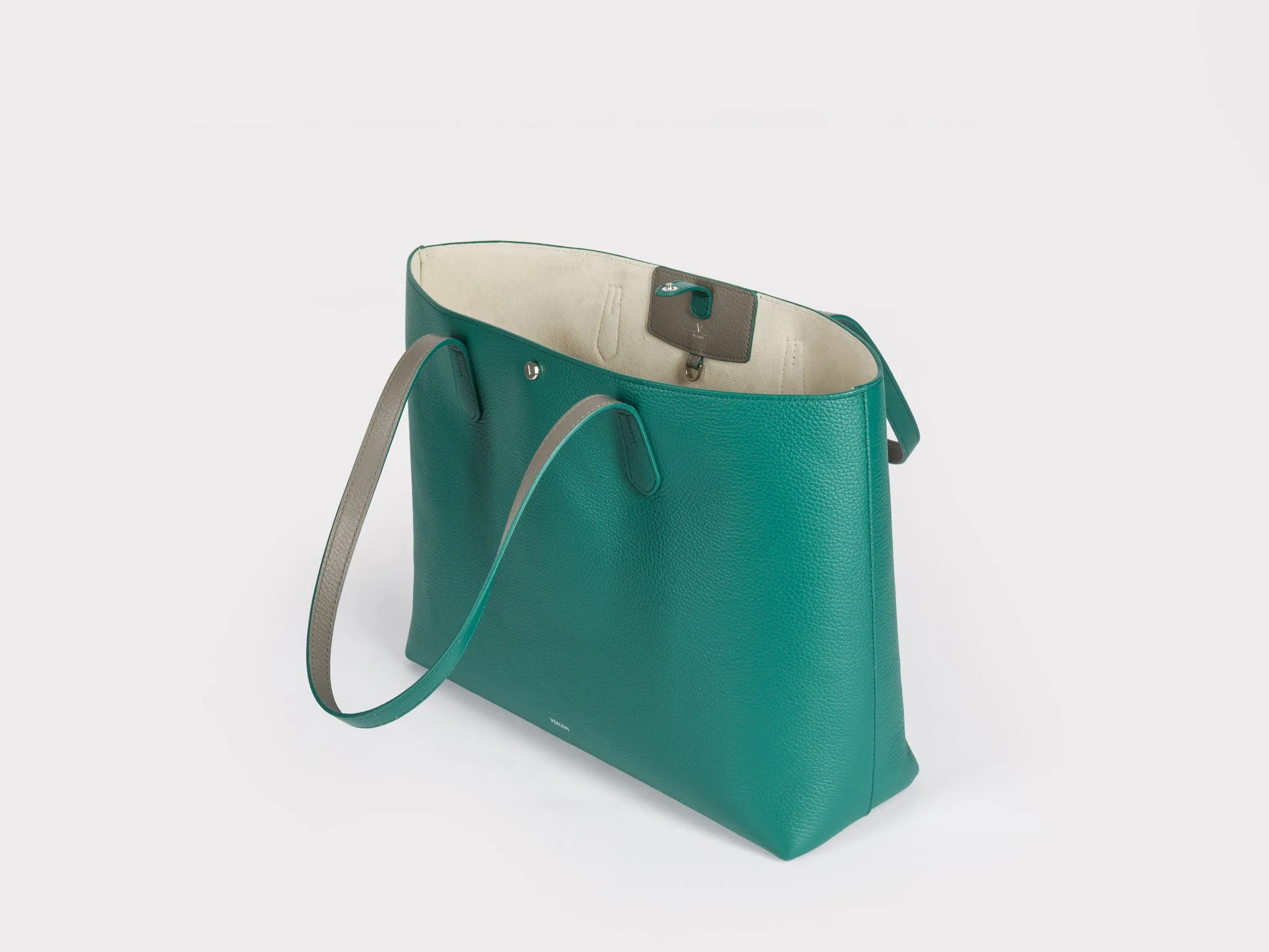 Julia Tote Bag, Emerald Green