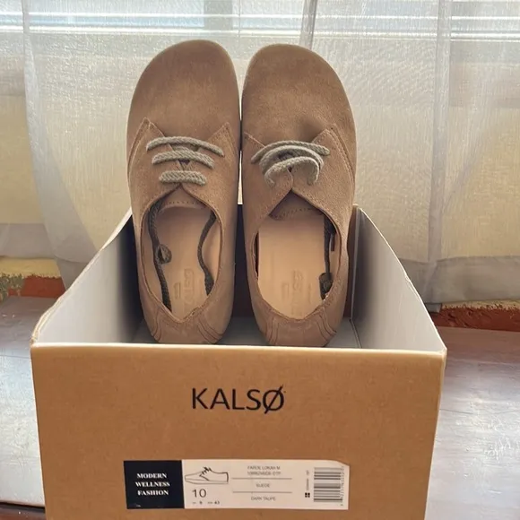 Kalso size 10 Dark Taupe Suede Shoes “FAROE LOKAH M”