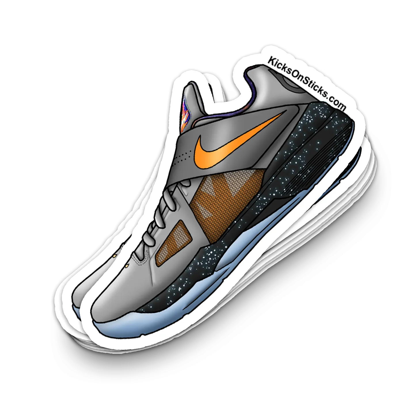 KD 4 "Galaxy" Sneaker Sticker