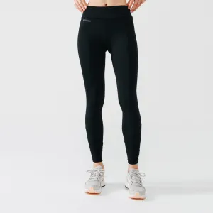 KIPRUN Run 100 Warm Women's warm running leggings - Black