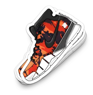 Kobe 1 "Undefeated Orange" Sneaker Sticker
