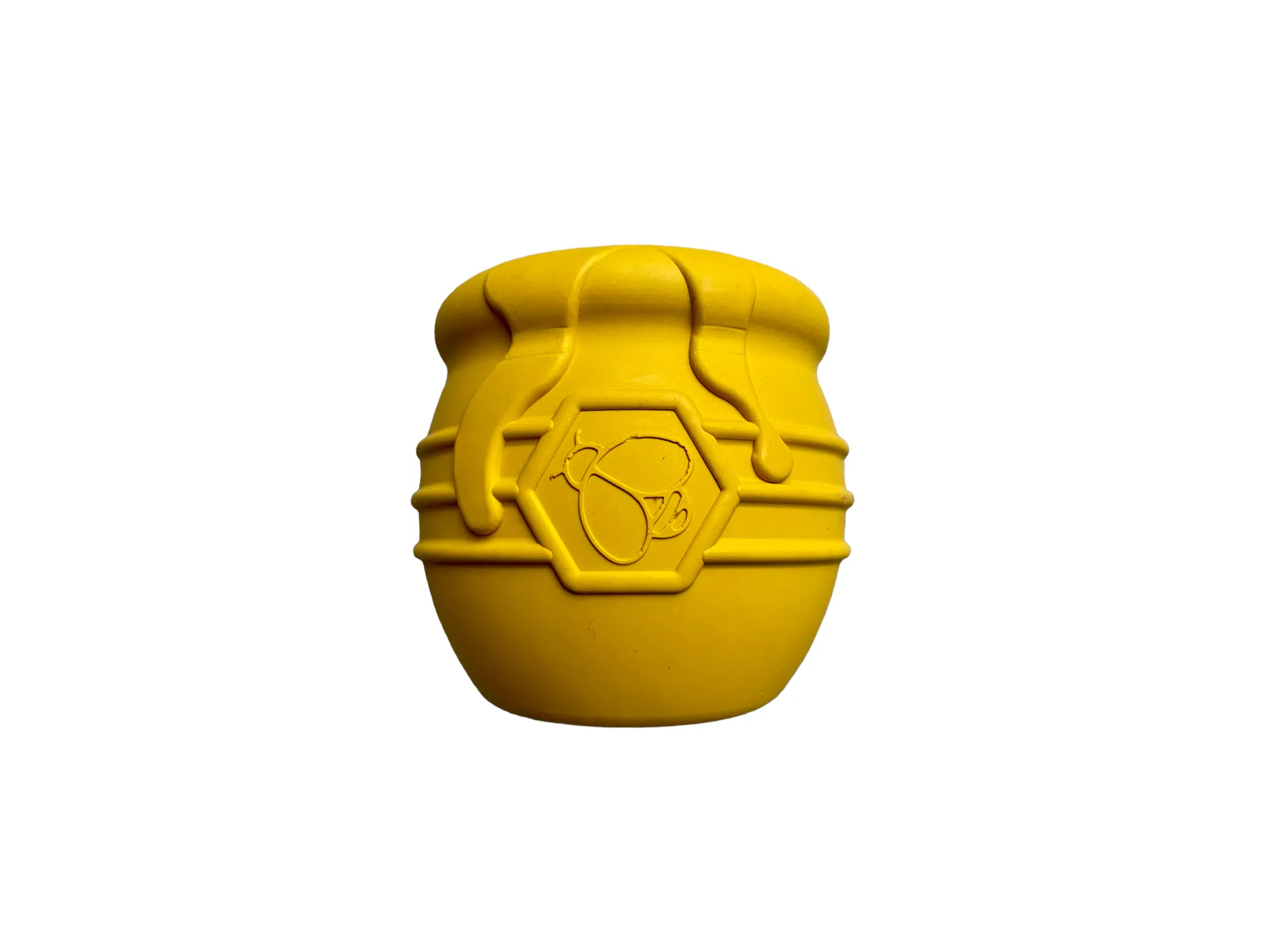 Large Honey Pot Durable Rubber Treat Dispenser & Enrichment Toy