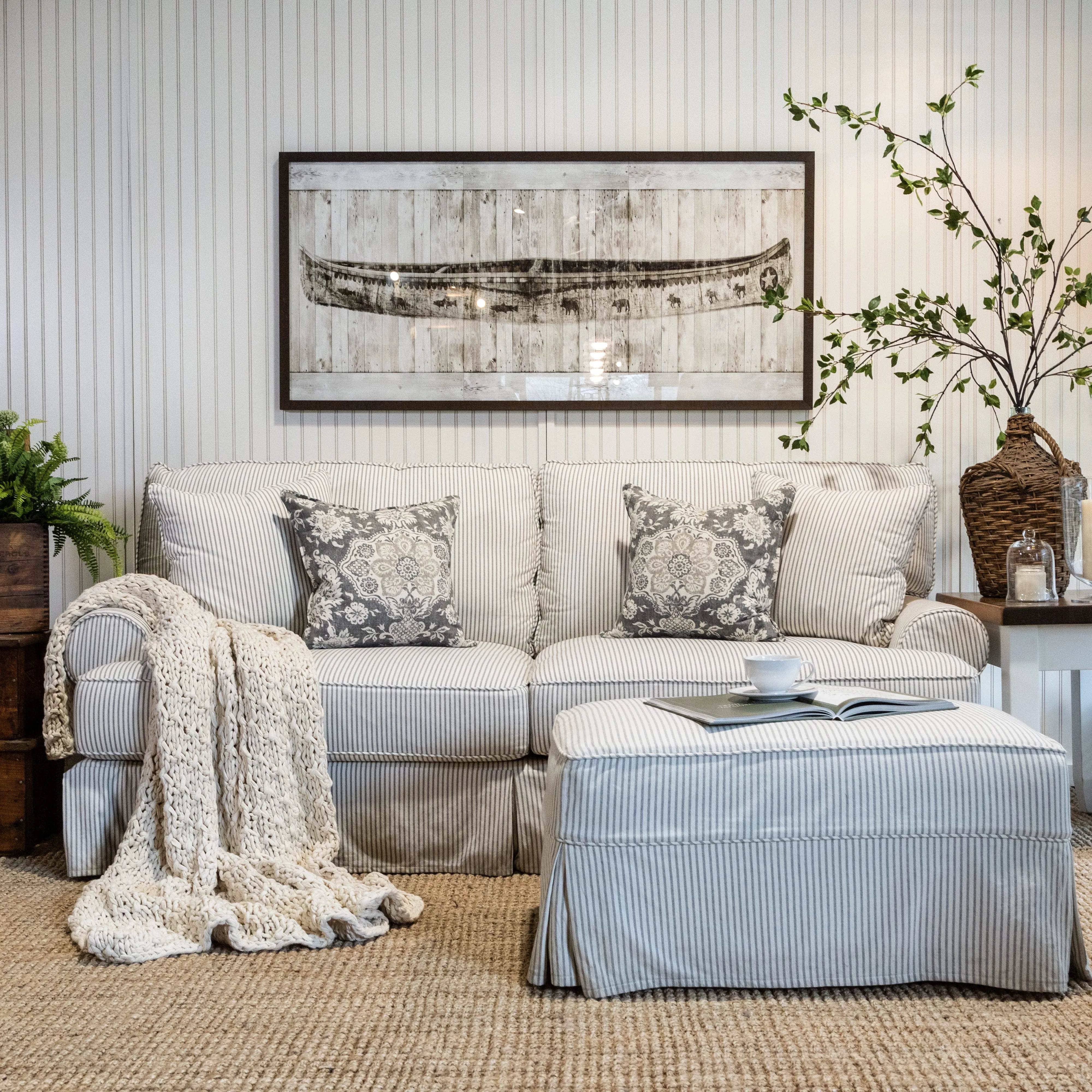 Laurel Slipcovered Sofa