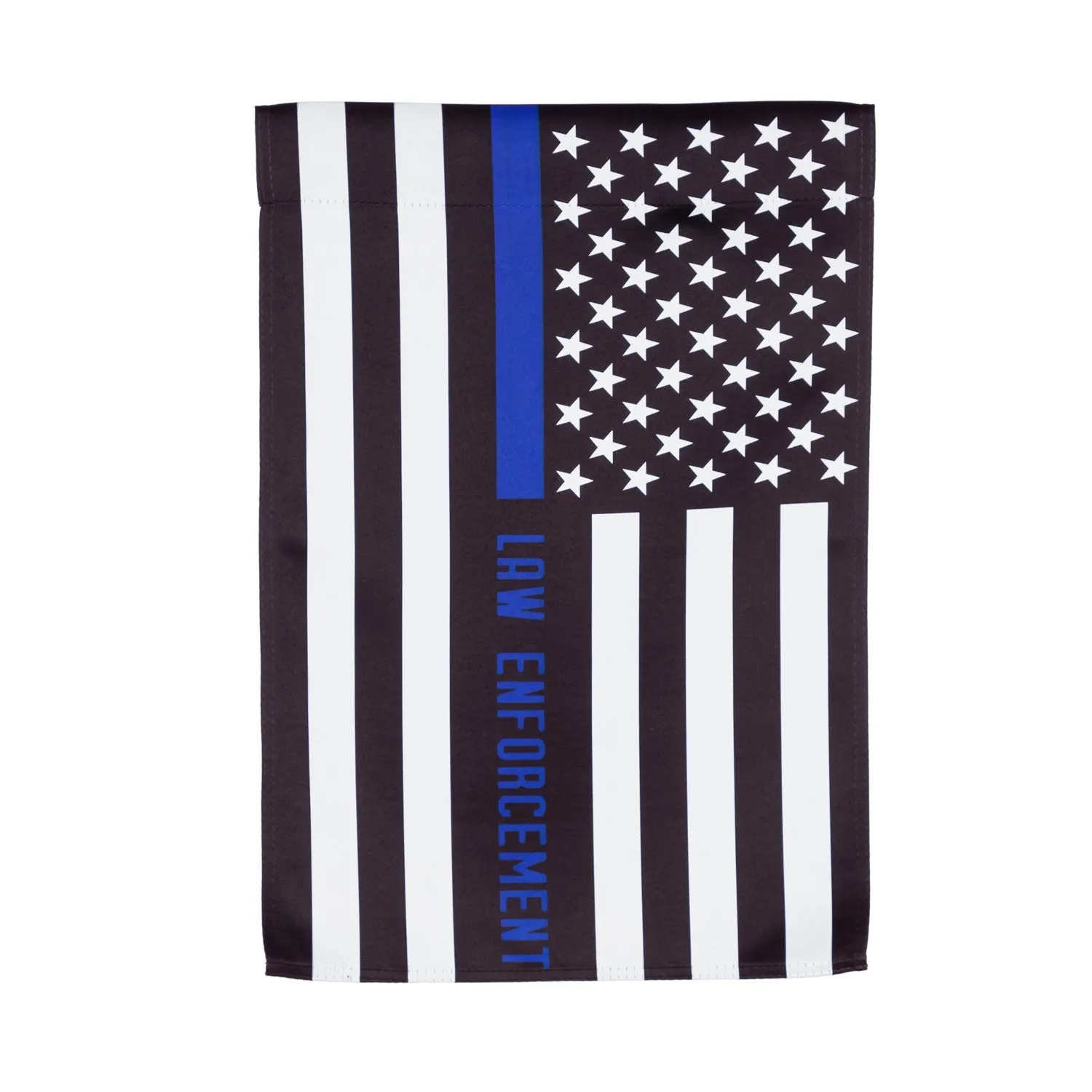 Law Enforcement Thin Blue Line Garden Suede Flag,14s9816