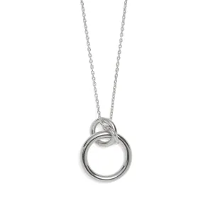 Link Pendant in Rhodium
