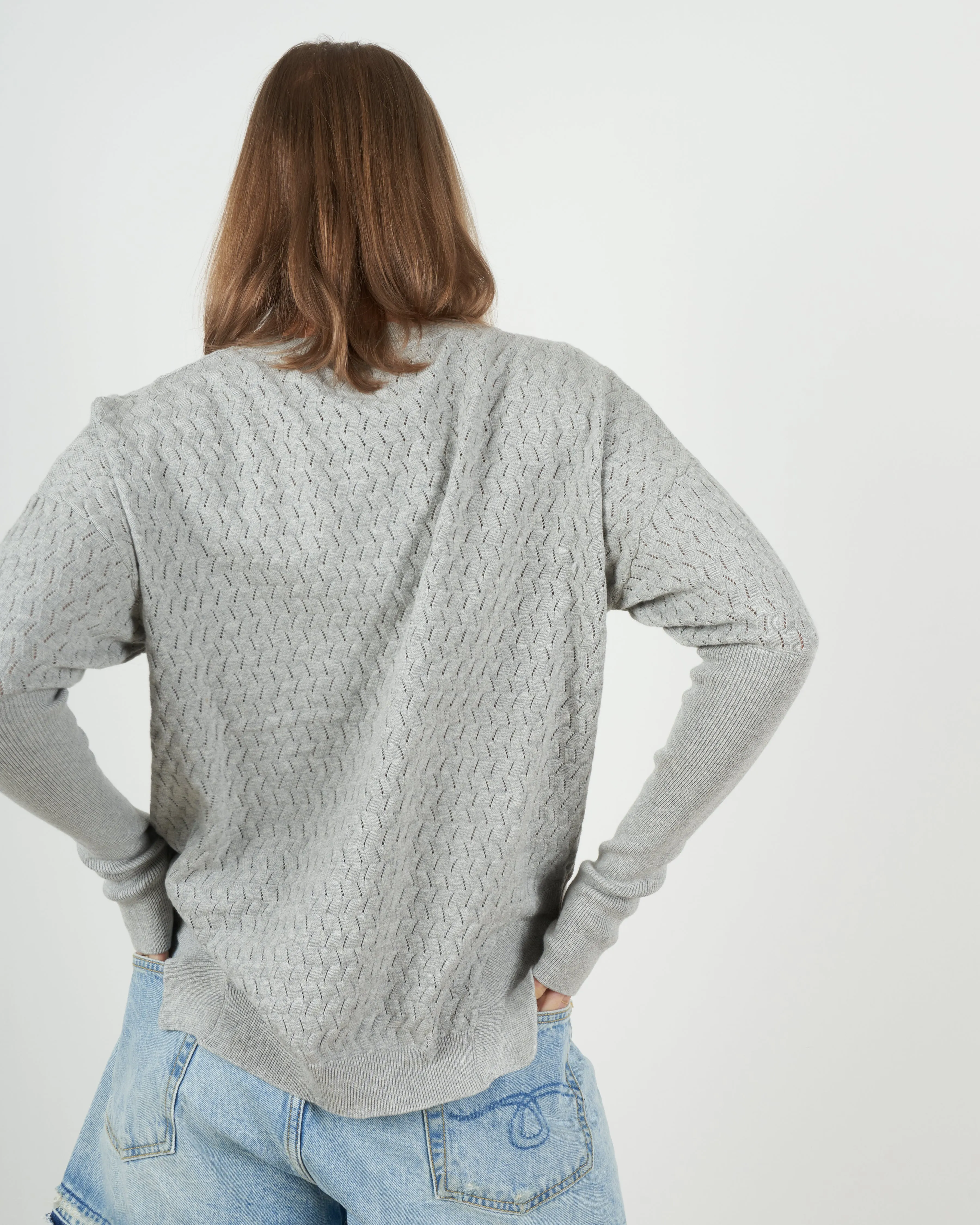 lisette sweater - heathered grey