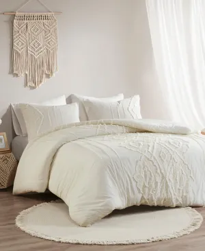 Lola 3 Piece Cotton Duvet Cover Set