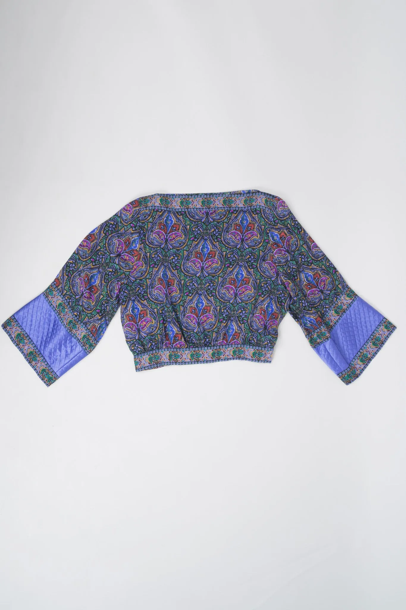 Lotus Print Blouse & Skirt Set