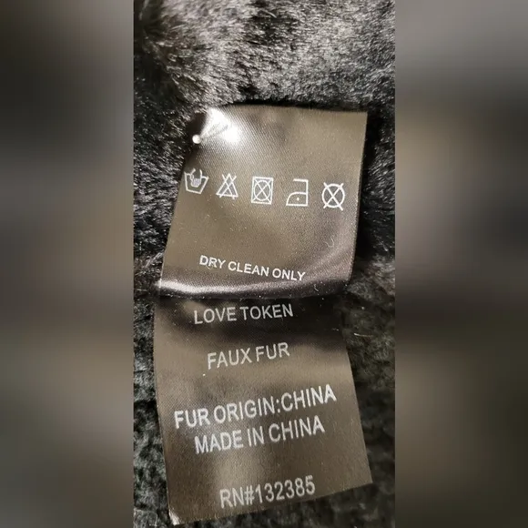 Love Token mix media open vest