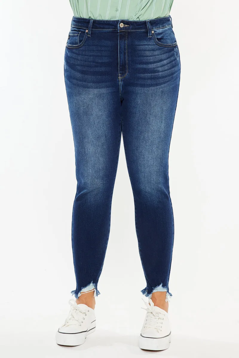 Lucero High Rise Ankle Skinny Jeans (Plus Size)
