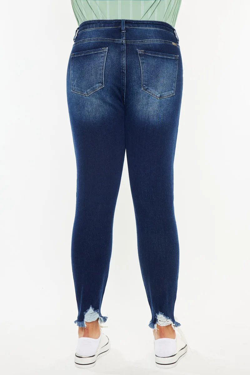 Lucero High Rise Ankle Skinny Jeans (Plus Size)