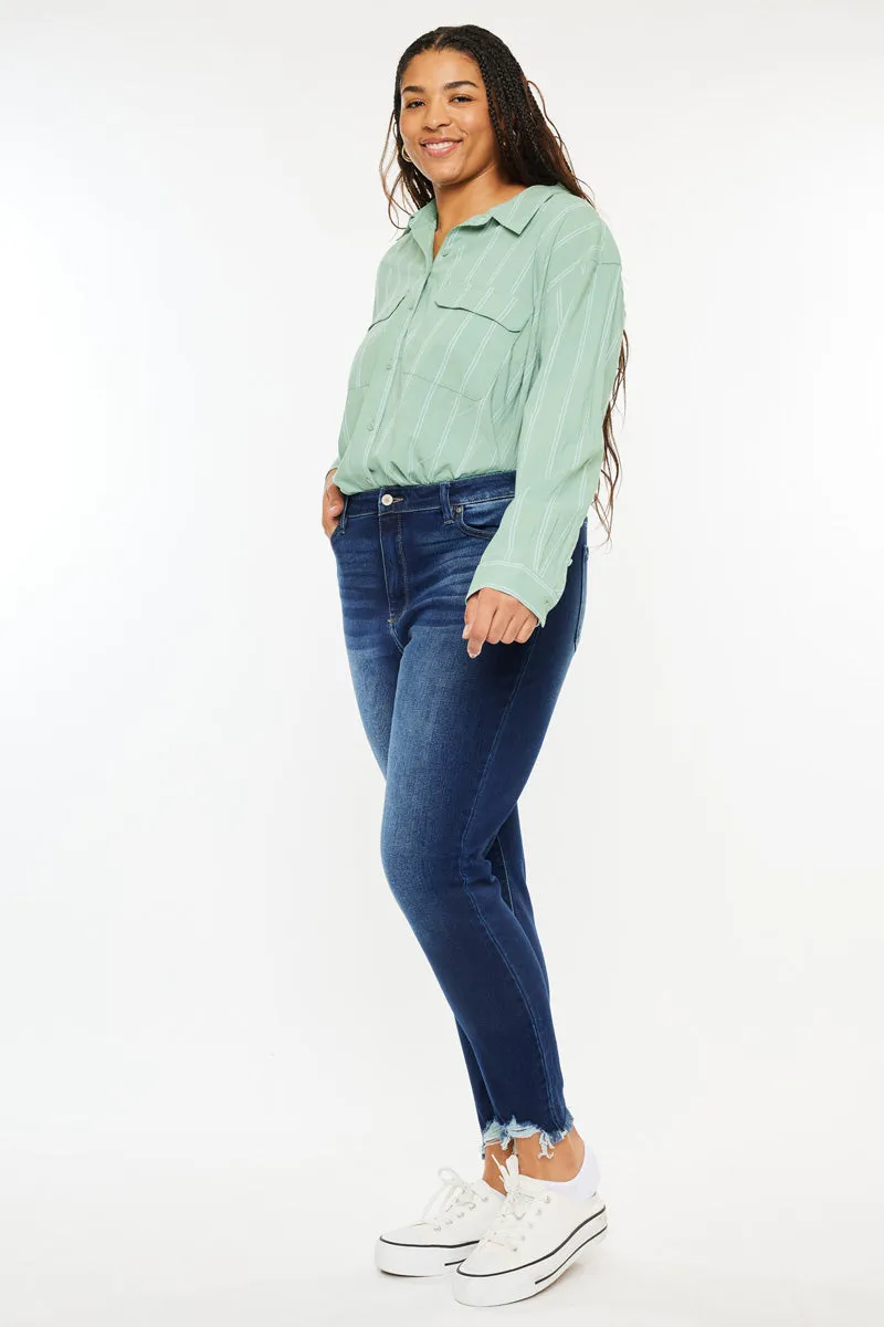 Lucero High Rise Ankle Skinny Jeans (Plus Size)