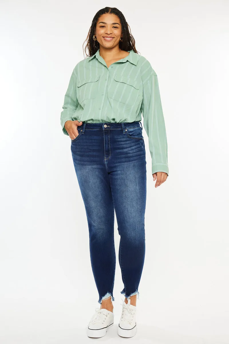 Lucero High Rise Ankle Skinny Jeans (Plus Size)
