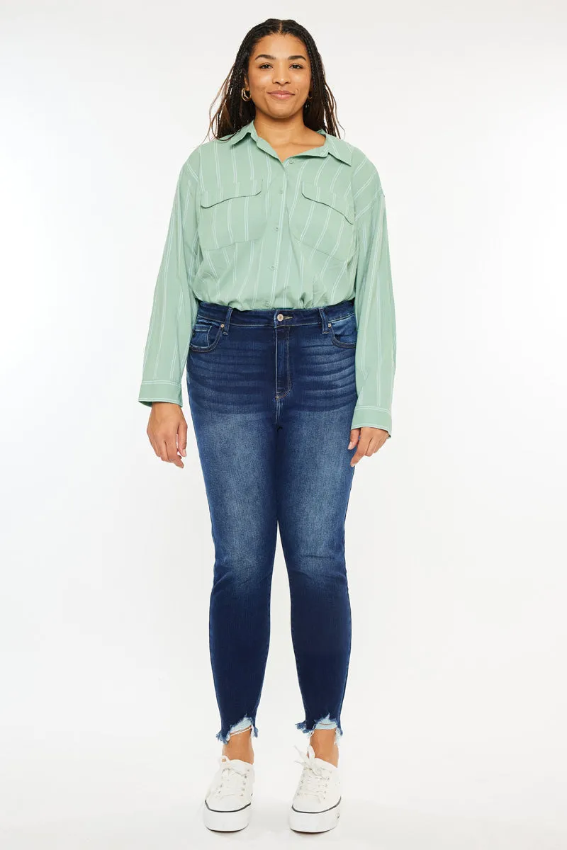 Lucero High Rise Ankle Skinny Jeans (Plus Size)
