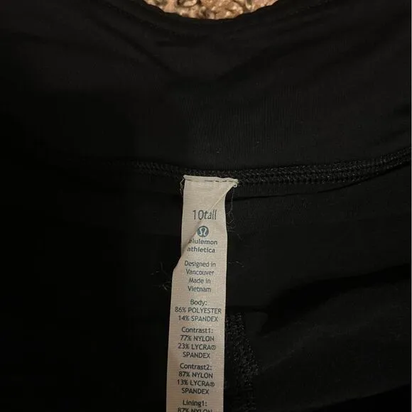 Lululemon Black Pace Setter Skirt