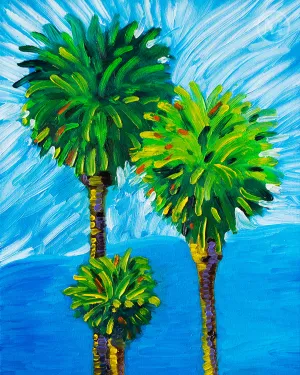 MCG L.A. Palm Trees Painting