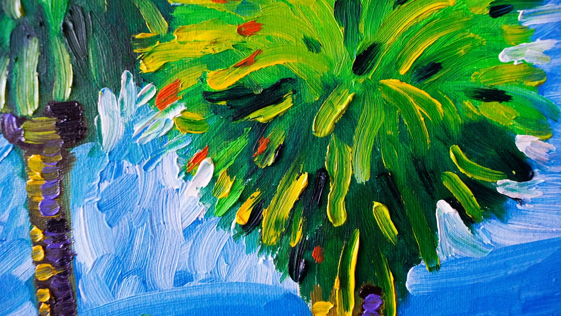 MCG L.A. Palm Trees Painting