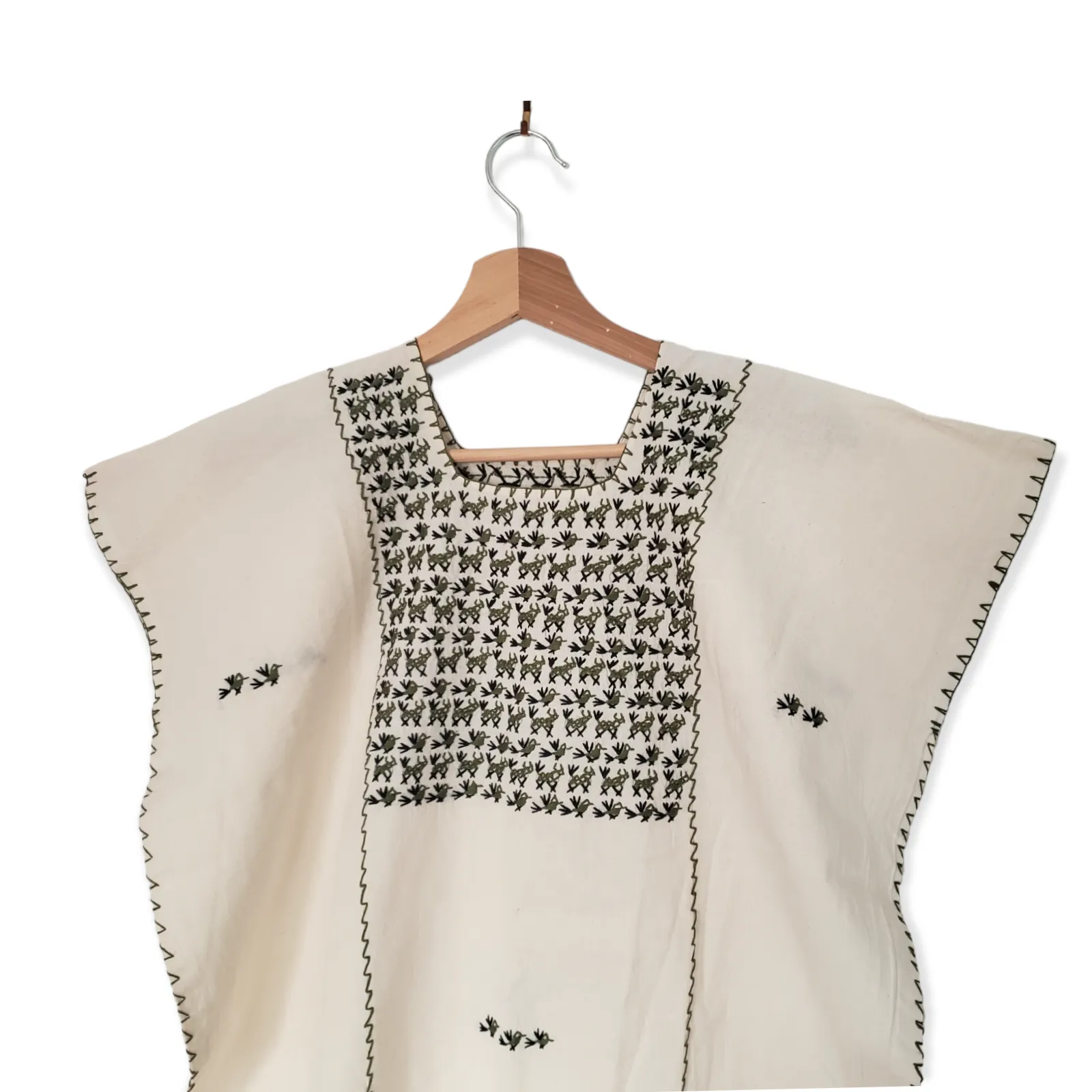 Mexican Amuzgo Huipil Dress Handmade in Oaxaca Mexico