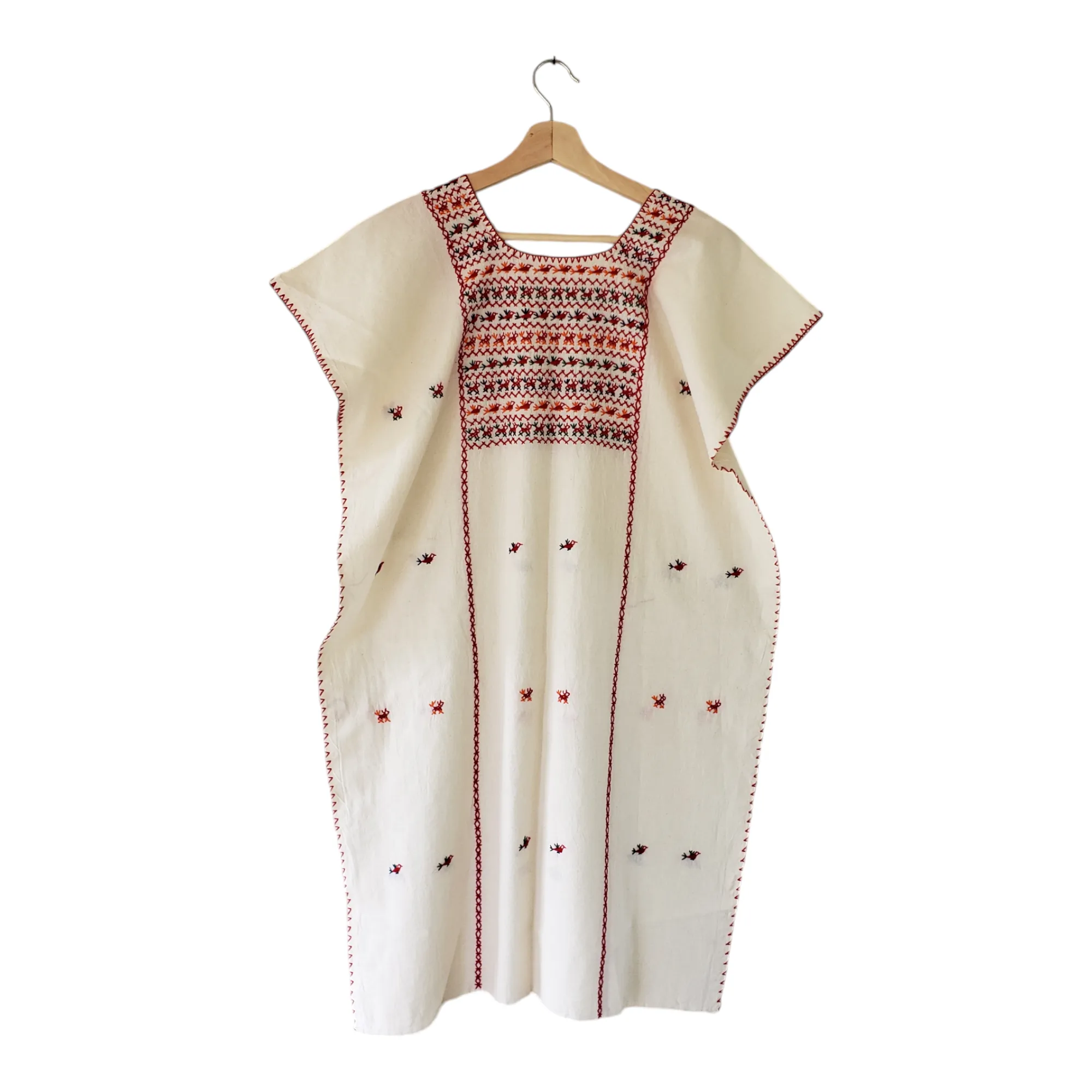 Mexican Amuzgo Huipil Dress Handmade in Oaxaca Mexico