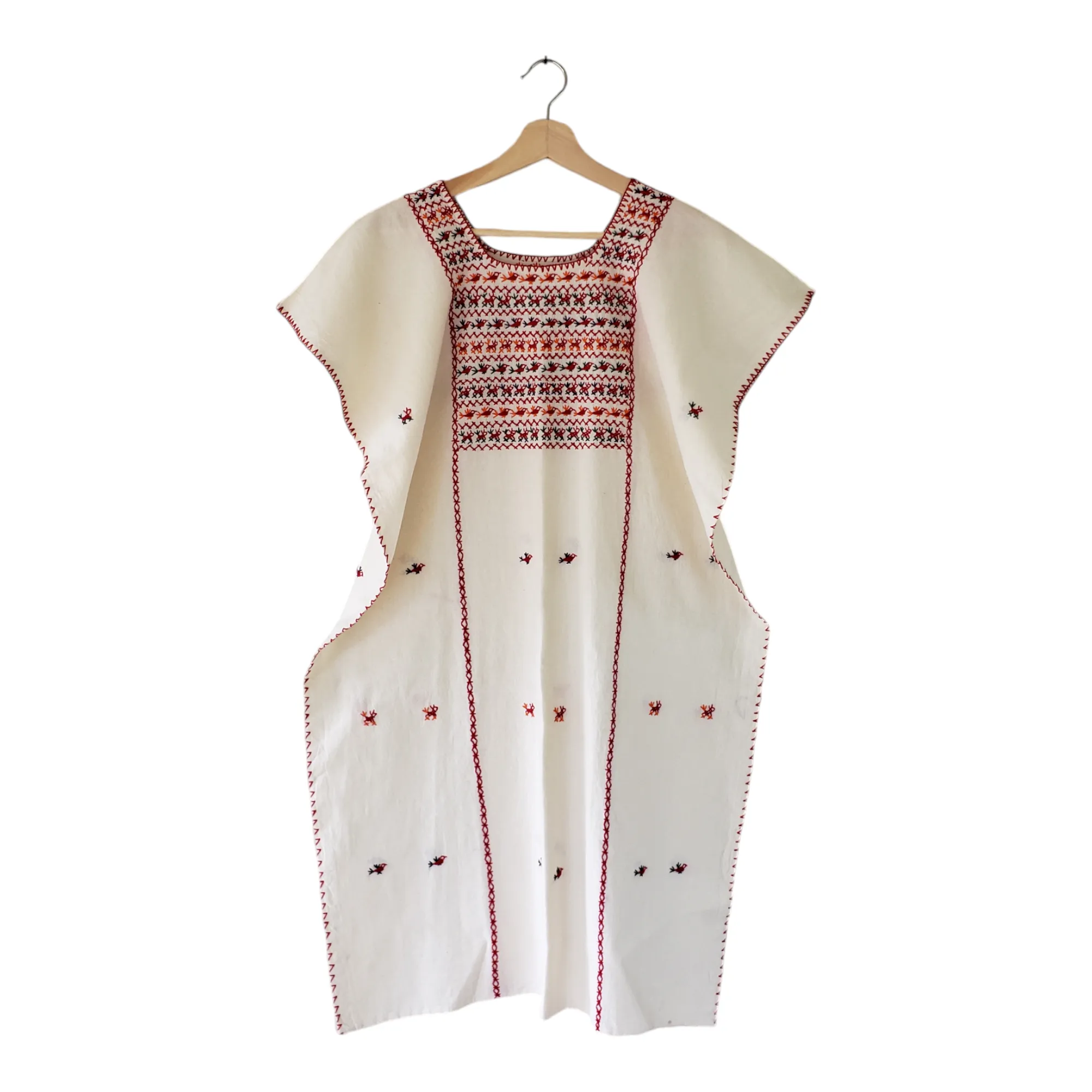 Mexican Amuzgo Huipil Dress Handmade in Oaxaca Mexico