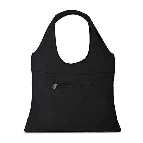 Mexican Blossom Embroidered Canvas Shoulder Bag