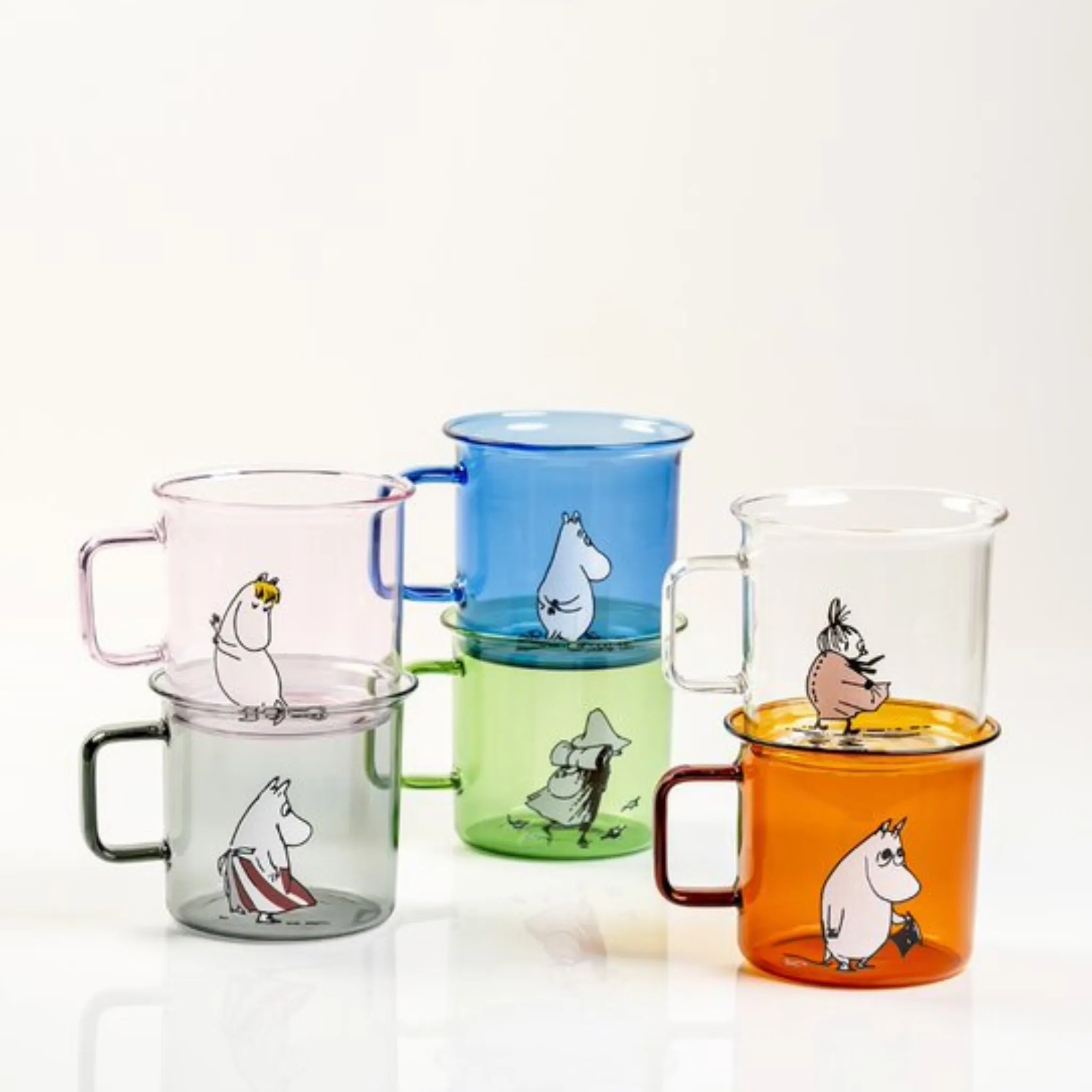 Moomin Glass Mug - Moomintroll