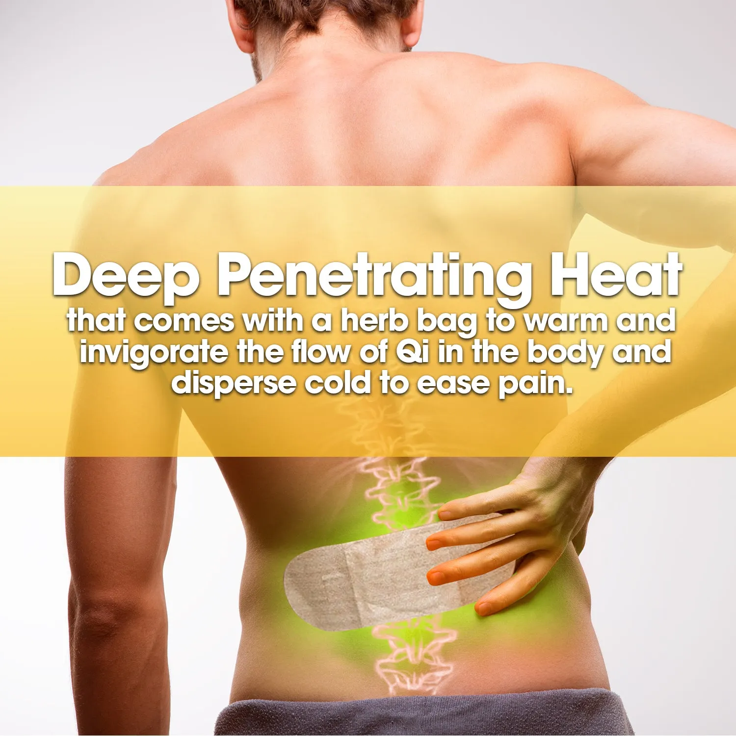 Moxibustion Natural Heating Herb Therapy Patches for Arthritis ,Neck Shoulders, Back Pain Relief