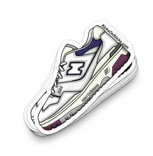 NB 550 "Navy Maroon" Sneaker Sticker
