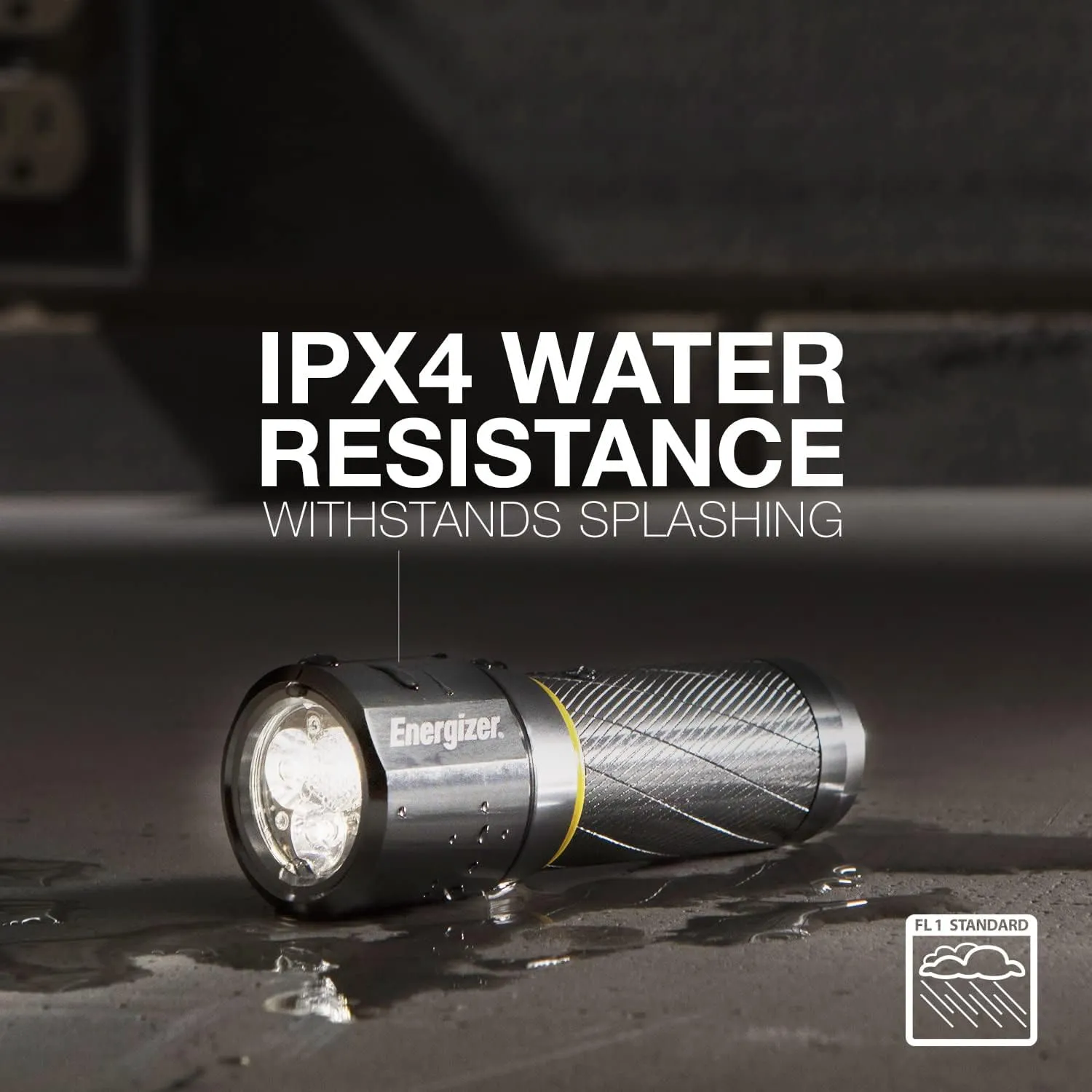 NEW Energizer Metal LED Tactical Flashlight, Ultra Bright, Durable Aircraft Grade Metal Body, IPX4 Water Resistant, 3 Modes