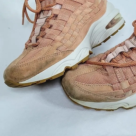 Nike Air Max 95 Woven Rose Gold Yth 5.5/Women 7