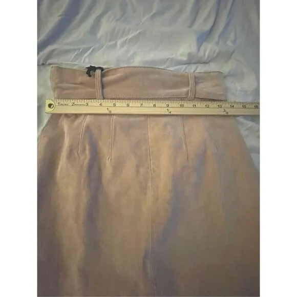 NWT BlankNyc Leather Suede Candy Blush Pink Mini Skirt Size 25